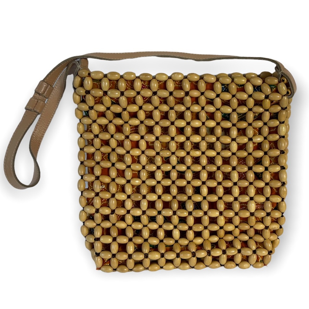 The Sak Wooden Beads Shoulder Tote